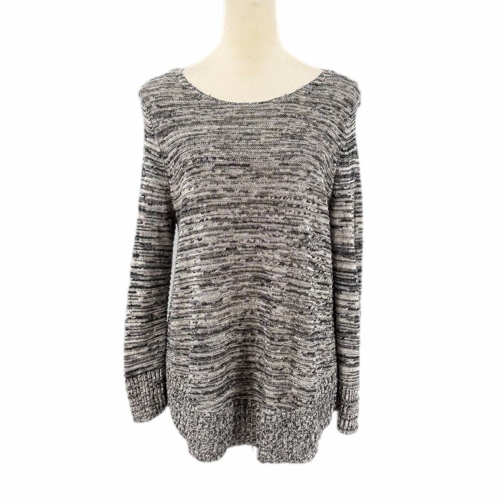 Eileen Fisher 100% Organic Linen Breathable Lightweight Knit Everyday Sweater